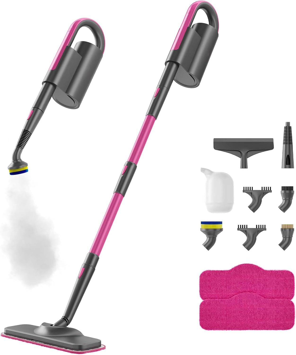 7-in-1 Versatile Steam Mop with Removable Handheld Cleaner